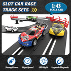 3 In 1 Slot Car Race Track Set Electric Racing Toy With Cars Controllers