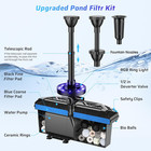 Pond Filter With Fountain Kits  660gph Submersible Pond Pump With Rgb