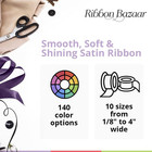 Ribbon Bazaar Double Faced Satin - Premium Gloss Finish - 100  Polyester Ribbon
