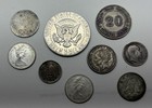 World Silver Coin Lot - Usa  Curacao  Suriname  China  Canada    Great Britain