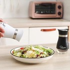 2 Pack Stainless Steel Salt And Pepper Shakers Set With Glass Bottom
