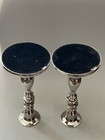 Vintage Godinger Silver Art Company Silver Plated Candlestick Holder Pair