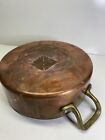 Vintage Centuria Baumlin Made France Copper Sauce Pan Pot Brass Handles 7   x2 3 4