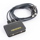 Dual-port Usb 2 0 Hdmi Kvm Switch Switcher W  Cable For 2 Monitor Keyboard Mouse