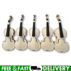 White Violin Flame Maple Violin 4 4 Full Size Back Side Handmade Unfinished New