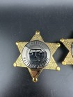  2  Movie Prop Dukes Of Hazzard County Sheriff Authentic Exact Replica Badges