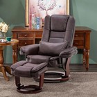 Swivel Recliner With Ottoman Chair  Tv Chair Sets With Vibration Massage