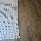 Handmade Crochet Afghan Throw Blanket 60    X 48    White Soft Cozy