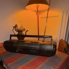 Rare Vintage Sony Cfs-dw50 Mega Bass Am fm Dual Cassette Tape Boombox Black