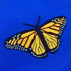 Monarch Butterfly Patch Embroidered Iron-on Applique Detailed Emblem - Orange