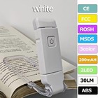 Usb Rechargeable Clip On Book Led Light Dimmable Lamp For Reading In Bed 