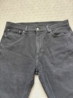 Levi s Men s Black Denim Jeans Straight Leg Regular Fit Mid Rise Dark Wash