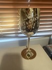 Mo  t Chandon Champagne Gold-colored Acrylic Goblets 6 In Box - 12 Sets Used