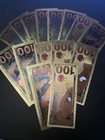 Playboy 24k Gold Foil  100 Banknotes 15 Novelty Notes 18  W coa Not Legal Tender