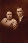 Original Old Antique Vintage Studio Photo Picture Gentleman Lady Husband Wife