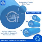 Premium Eva Foam Roller - Tight Muscles Pain Relief  Best Firm High Density Foam