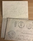 Wwi Aef Letter 139 Fld Hosp  110 San  Tn  Have Disposed Of Patients   Supplies 