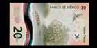 Mexico 20 Pesos 2021 Polymer Gem Unc  c120 