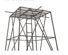 10  Elevated Hunting Platform Tower Steel Deer Game Blind Outdoor 500lb Capacity