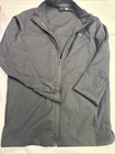 Travismathew Mens Medium Black Full Zip Golf Jacket Lightweight Performance