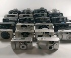 Huge Lot Of 22 Vintage Canon 35mm Film Cameras For Parts Or Repair