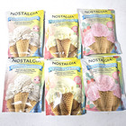 Total 6 New Nostalgia Flavored Ice Cream Mix Cookies Cream  Vanilla  Strawberry