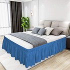 Easy-going Bed Skirt For Twin Or Full Size Bed  18 Inch Tailored Drop  Fitted   
