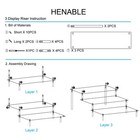 Large 3-tier Clear Acrylic Risers     Display Stand For Perfume  Figures