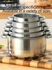 10pcs Stainless Steel Induction Cookware Set - Non-stick Pots  Lids  Gift