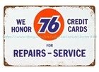 76 Service Station Sign Metal Tin Sign Rusty Replicas Wall Home Tavern