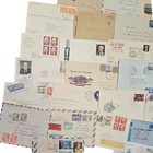 35pc Vintage Worldwide Postal History Covers Lot 1960s   70s Airmail Fdc Stamps