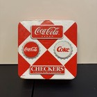 Coca-cola 2003 Collector s Checkers Game Set In Tin New Sealed In Box Great Cond