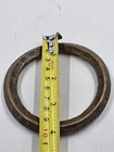 Vintage West African Heavy Brass Manilla Currency Bracelet Engraved Bangle 4 