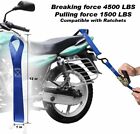 6 Pcs Soft Loop Tie Down Straps Lashing Heavy Duty Motorcycle Handlebar 4500lbs