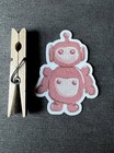 Red Robot Vinyl Sticker 3    Waterproof  Cute For Laptop  Water Bottle 