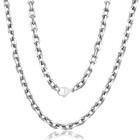 2mm Mens Womens Chain Silver Stainless Steel Cable Anchor Necklace 18-28 Inches