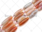 Natural Milky Pink Agate Barrel Spacer Beads  Pink Agate Spacer Beads  Tibetan