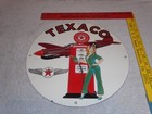 Vintage Texaco Aviation Female Model Ww2 Airplane 11 3 4  Porcelain Gas Oil Sign