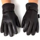 Alpine Swiss Mens Gloves Dressy Genuine Leather Warm Thermal Lined Wrist Strap