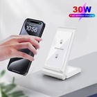 30w Wireless Charger Stand Fast Charging Dock For Apple Iphone 16 15 14 13 12 Xs