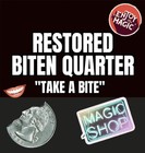 Magic Trick Restored Quarter Bite  Coin Prop Reappear Illusion T17