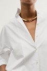 Ayr The Tate Shirt Womens White Oxford Cotton Button Down Oversized Size S M Nwt