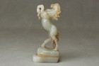 Chinese Antique Old Hetian Jade Hand-carved Galloping Horse Statues