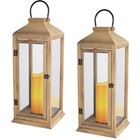  Pack Lanterns Decorative -7 5in New Zealand Pine Lanterns Decorative Large 2