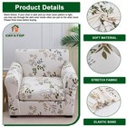 Crfatop 2 Piece Soft Fitted Sofa Couch Cover Stretch Armchair Cover Slipcover   