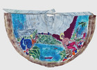 Vintage Mexican Circle Skirt Hand Painted Acapulco