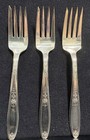 1847 Rogers Bros Ambassador  6-salad Forks International Silver Plate 6 1 8  m 