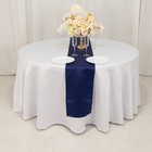 Navy Blue Satin 12x108  Table Runner Lustrous Wedding Party Catering Dinner