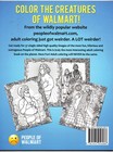 People Of Walmart Adult Coloring Book   37 Images