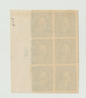 Us Scott   408 1912 1 Cent Imperf Plate Block Of 6 Mnh Number  To Right